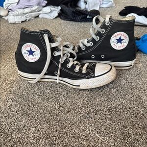 Converse Kids Black High-Top Sneakers